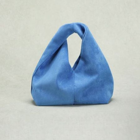 Sac à main d'été bleu clair en daim synthétique, neuf!
