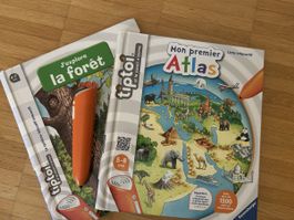 Tiptoi Buch J'explore la forêt und Mon premier Atlas