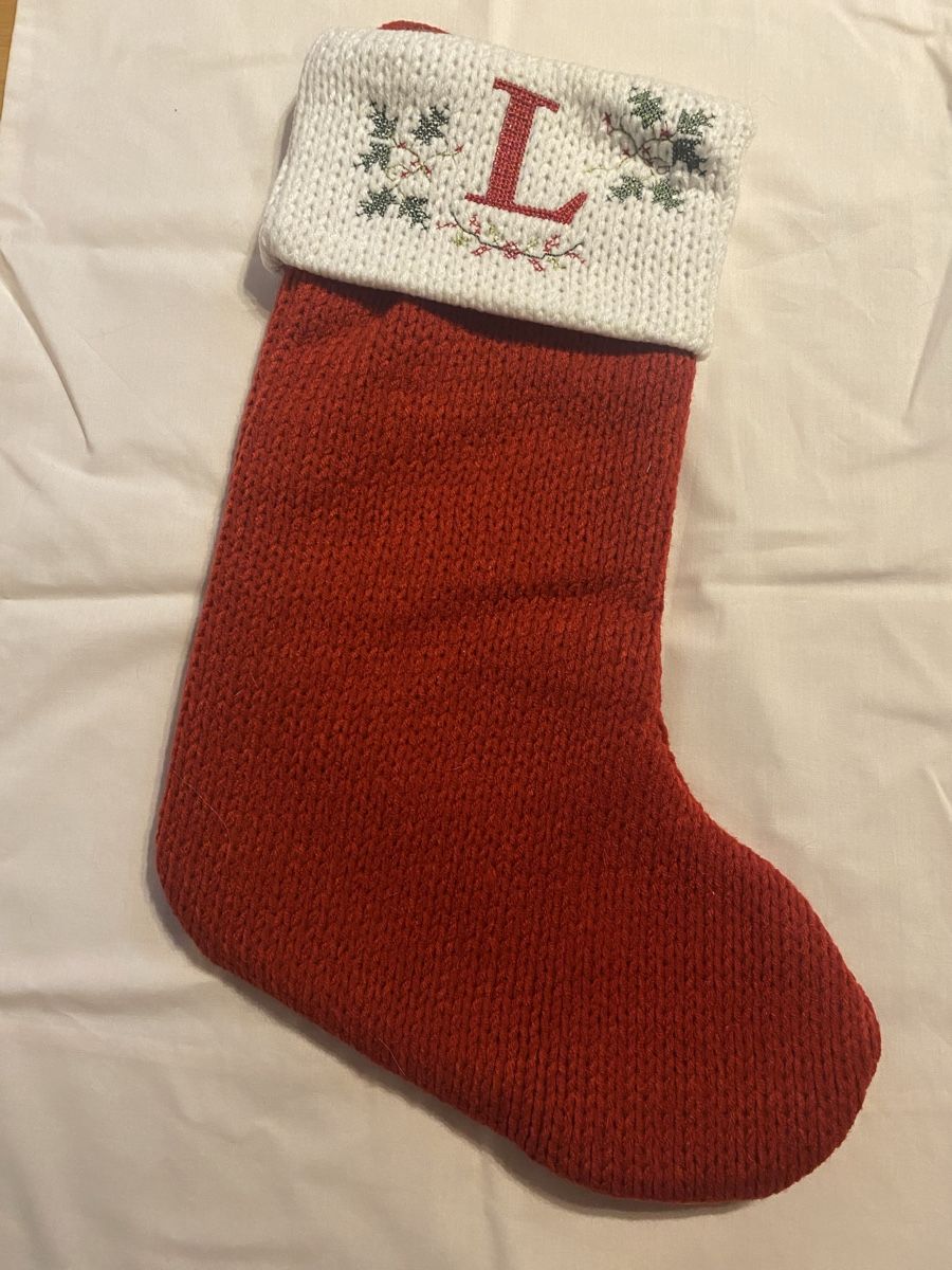 Tutte le decorazioni: Christmas Stocking - Personalised with L – Nuovo e nell'imballaggio originale da Buttikon SZ venduto da Maxwelltime