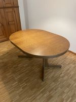 Esstisch oval Holz braun ausziehbar 