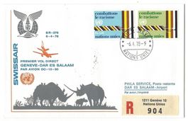 zq165/ Lettre aviation avec timbres