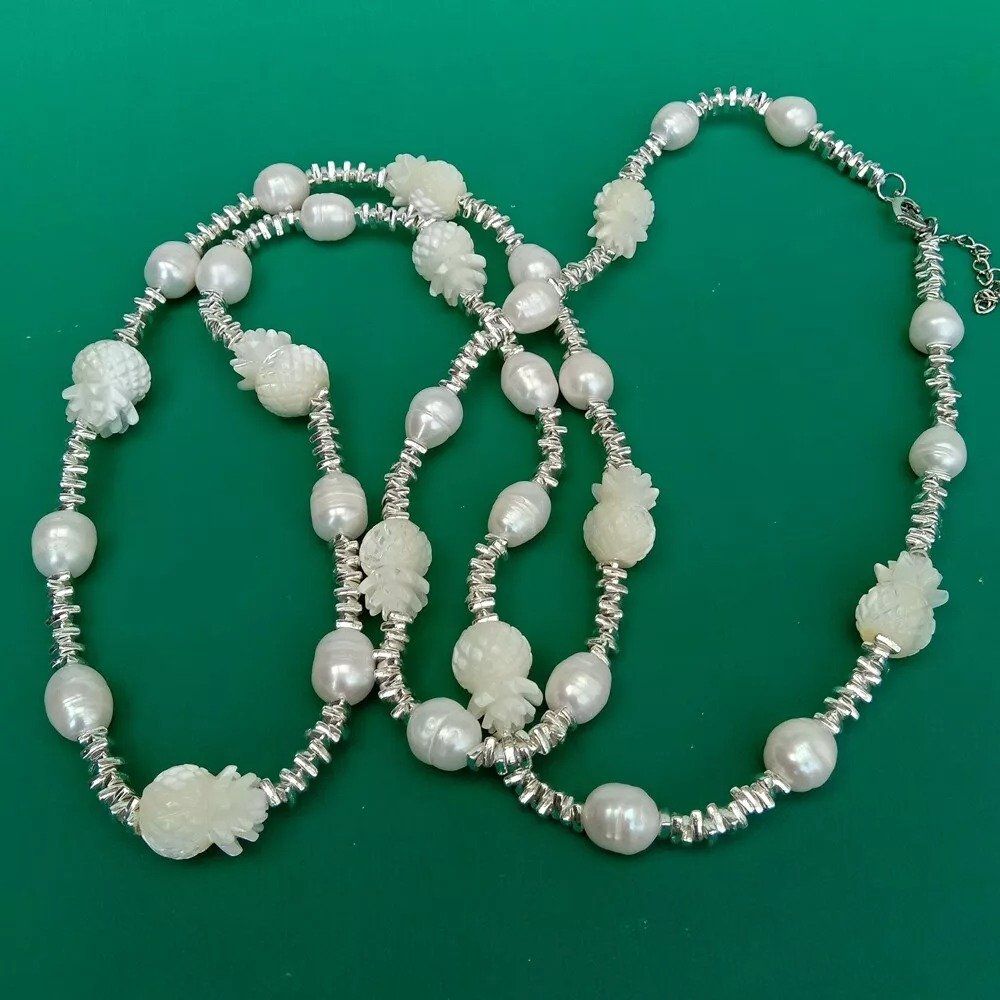 Catenine: 101 cm Blume Lua Perlenkette Echt Collier Perle Halskette – Nuovo (secondo la descrizione) da Prilly venduto da ilyria73 3