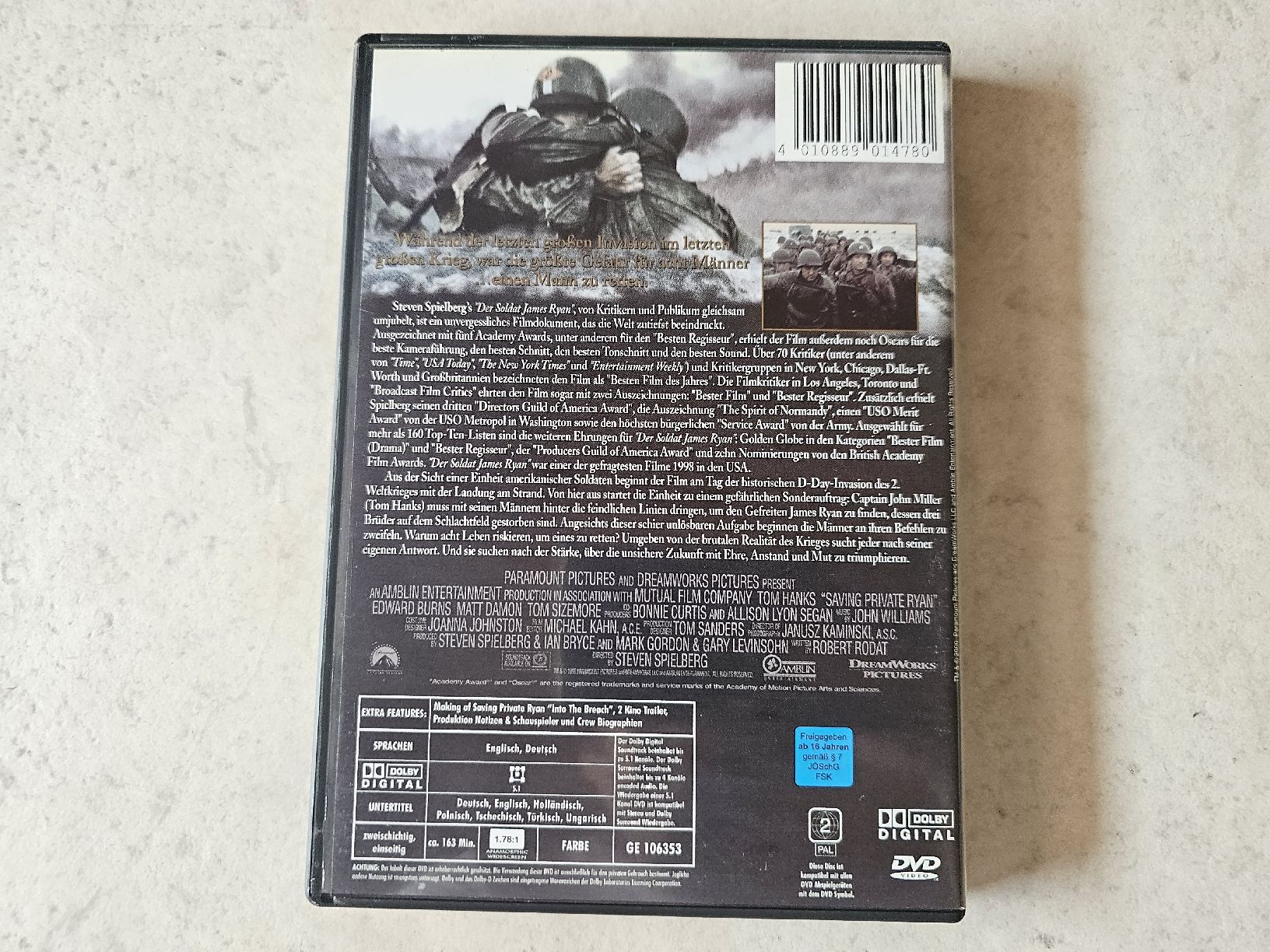 Tutti i DVDs: Der Soldat James Ryan – Usato da Schneisingen venduto da backstore24 1