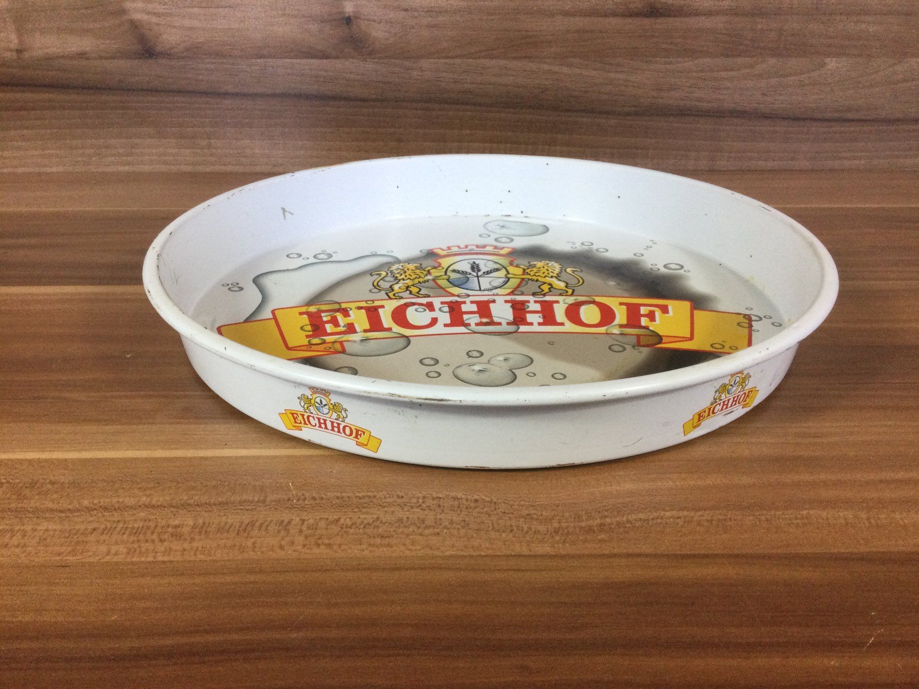 Eichhof Schilder: Gebrauchtes Eichhof Bier Tablett Service Tablett – Gebraucht aus Wangen SZ von kuriosum12 1