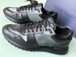 LOUIS VUITTON Runaway Schwarz Reflective Leder Sneakers 42.5