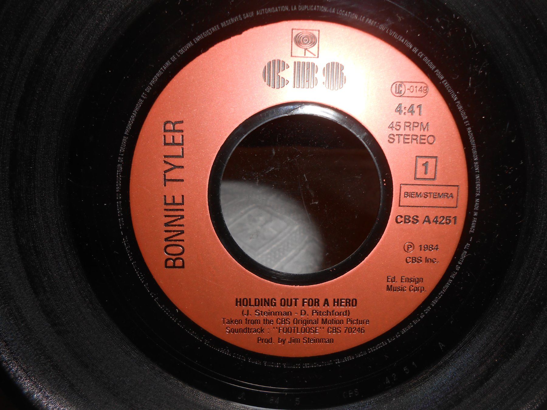 Schallplatten: Singles; Bonnie Tyler 1984 – Gebraucht aus Bubikon von  1