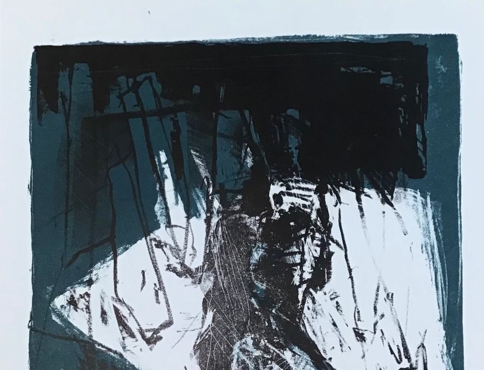 ROLF BRUNNER LITHOGRAPHIE SIGNIERT KÜNSTLERPROBE 3