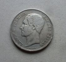 Belgien ++ 5 Francs 1853
