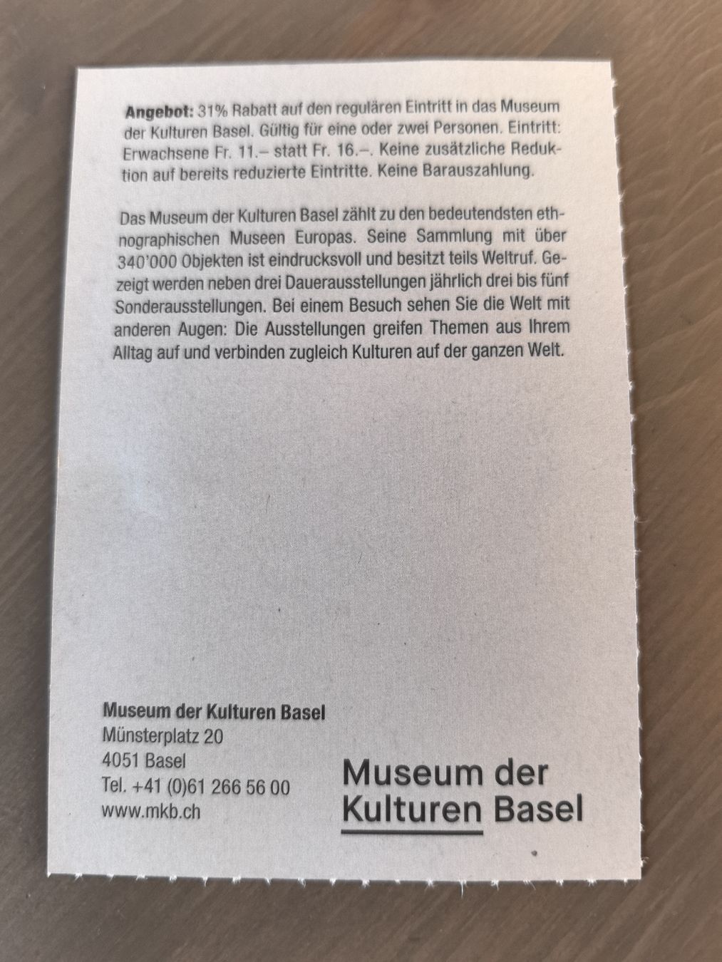 Buoni: Museum Basel: 31% Rabatt auf Eintritt bis 30.4.2027 – Nuovo e nell'imballaggio originale da Kleinlützel venduto da Haras12 1