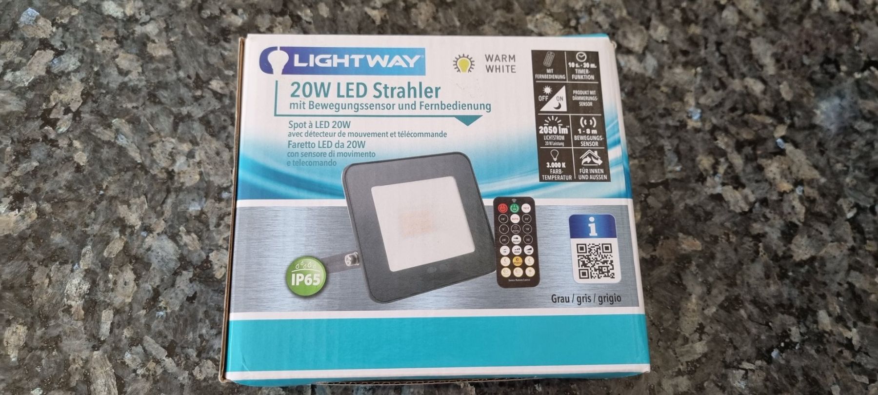 Lampade: Neuer LED Aussenstrahler Lightway 20W mit Bewegungssensor – Nuovo (secondo la descrizione) da egliswil venduto da Maggy6