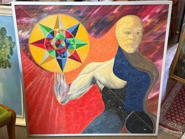 LARSEN Oelgemälde Starman signiert
