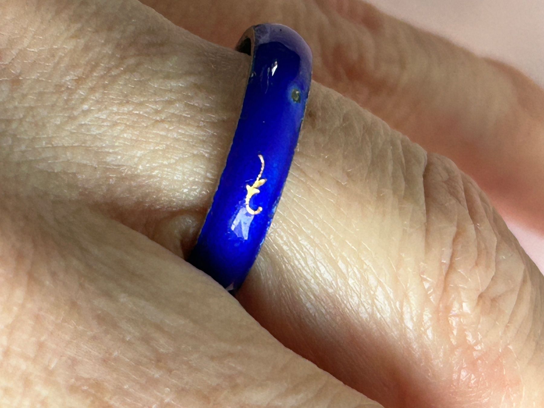 Bagues: Silberring Blau emailliert (56/17) – D'occasion à Dittingen par Bellevista 4