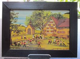 Appenzeller Bild, Postkarte J. Bernhard "Sonntagnachmittag"