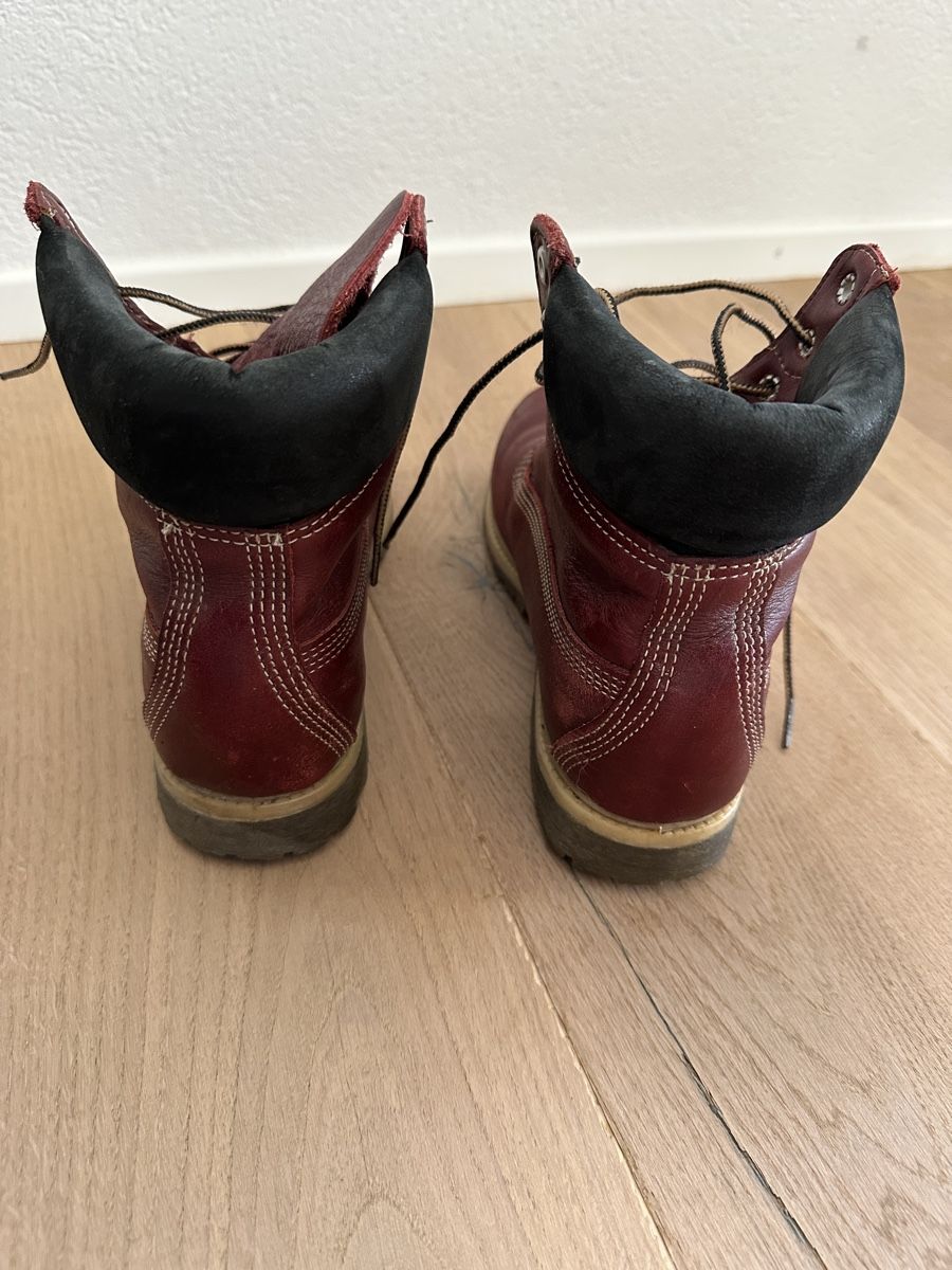 Timberland Scarpe da donna: Timberland Winter Schuhe, bordeauxrot, Grösse 38 – Usato da Herzogenbuchsee venduto da GyK87 2