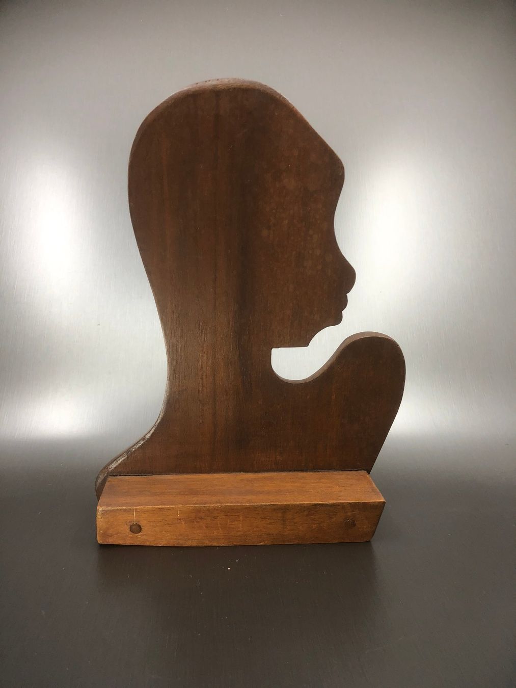 Figuren: Holzbüste Figur Afrikanerin, ca. 23x17x6cm – Gebraucht aus Arisdorf von Liquidus 3