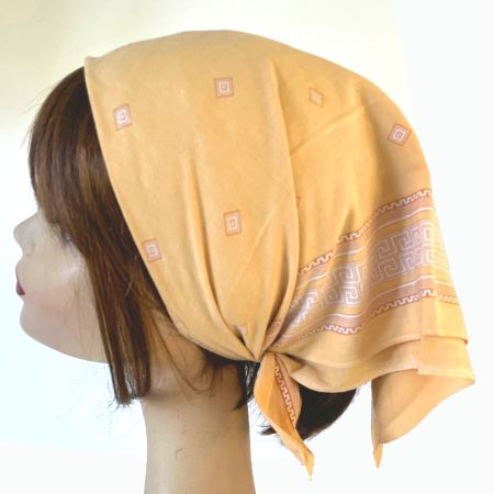 Baumwolltuch Glarner Tüechli Bandana Mäander ca.1920s