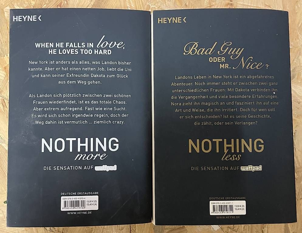 Livres: Anna Todd Nothing more und Nothing less – D'occasion à Lausen par Volvo242Turbo 1