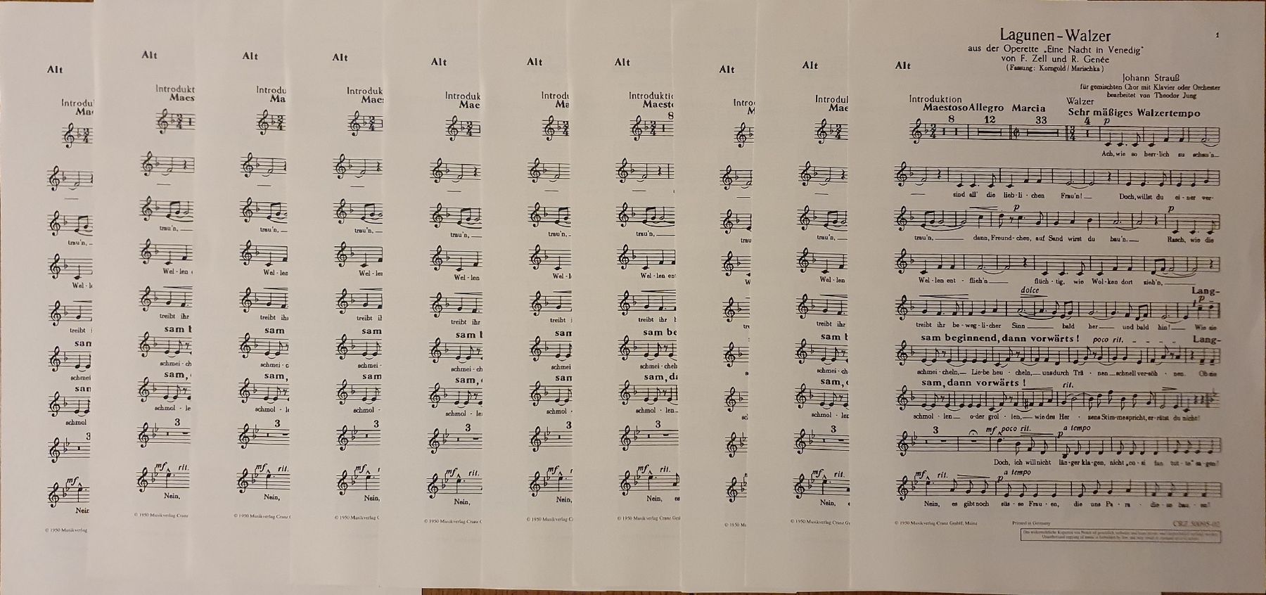 Libri: Johann Strauss Lagunen-Walzer: Chorstimmen, neu – Nuovo (secondo la descrizione) da Zürich venduto da Philotimo 3