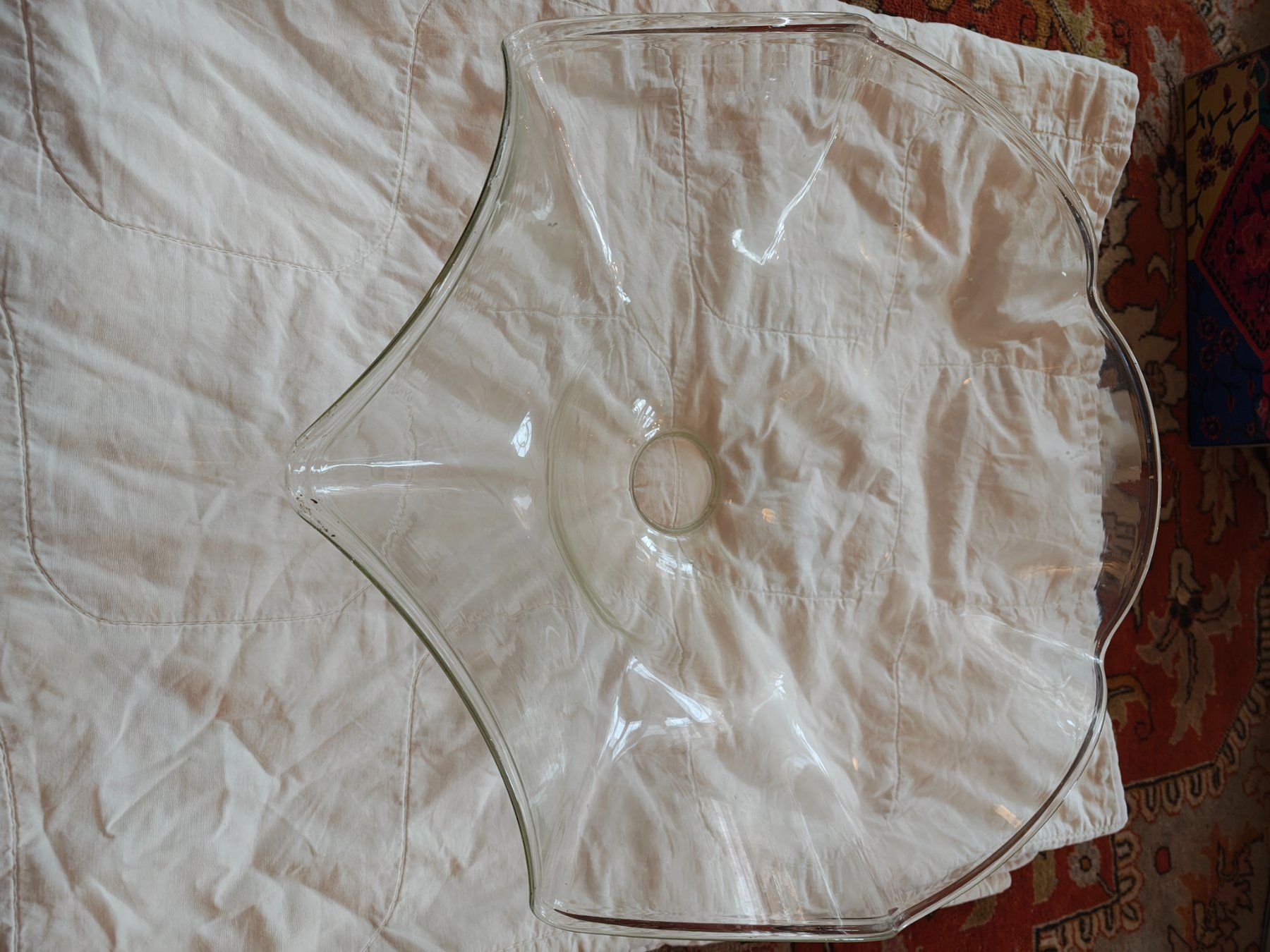 Lampadari & plafoniere: Vintage Hängelampenschirm aus Glas – Usato da Schaffhausen venduto da sim_j822 5