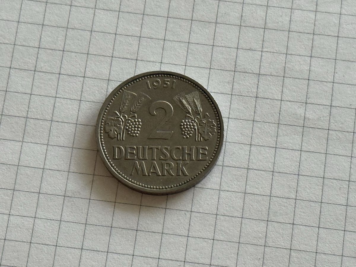 Tutti le monete: Deutsche Mark 2 DM 1951 F – Nuovo (secondo la descrizione) da Zürich venduto da daki81