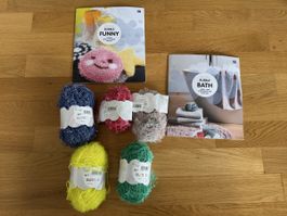 Kreativ Set: Rico Bubble Garne mit Anleitungen, Top!