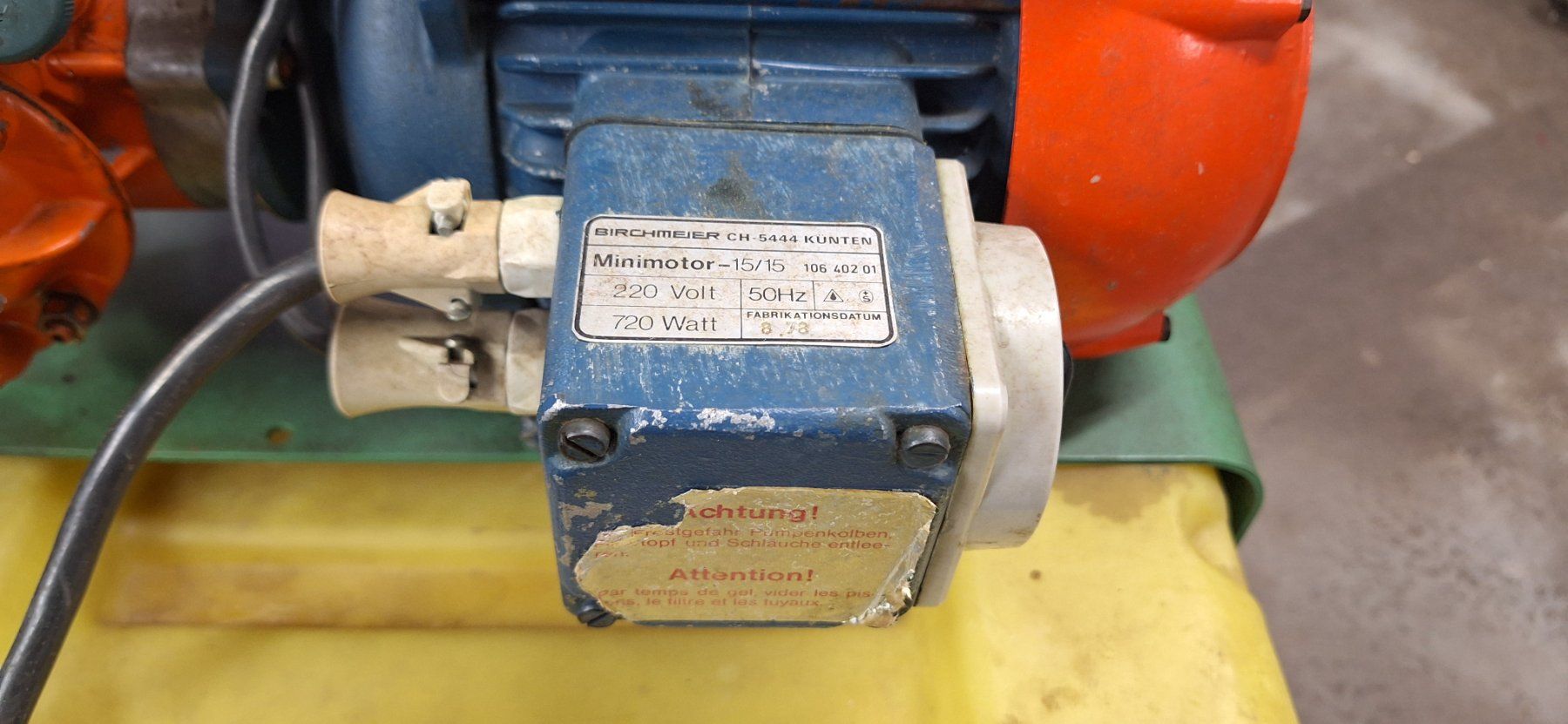Birchmeier Tutte le macchine: Birchmeier Baumspritze mit Elektromotor – Difettoso da Sevelen venduto da StalkeronPaws 5