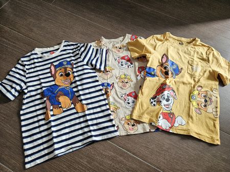 3x Paw Patrol T-Shirts Grösse 134