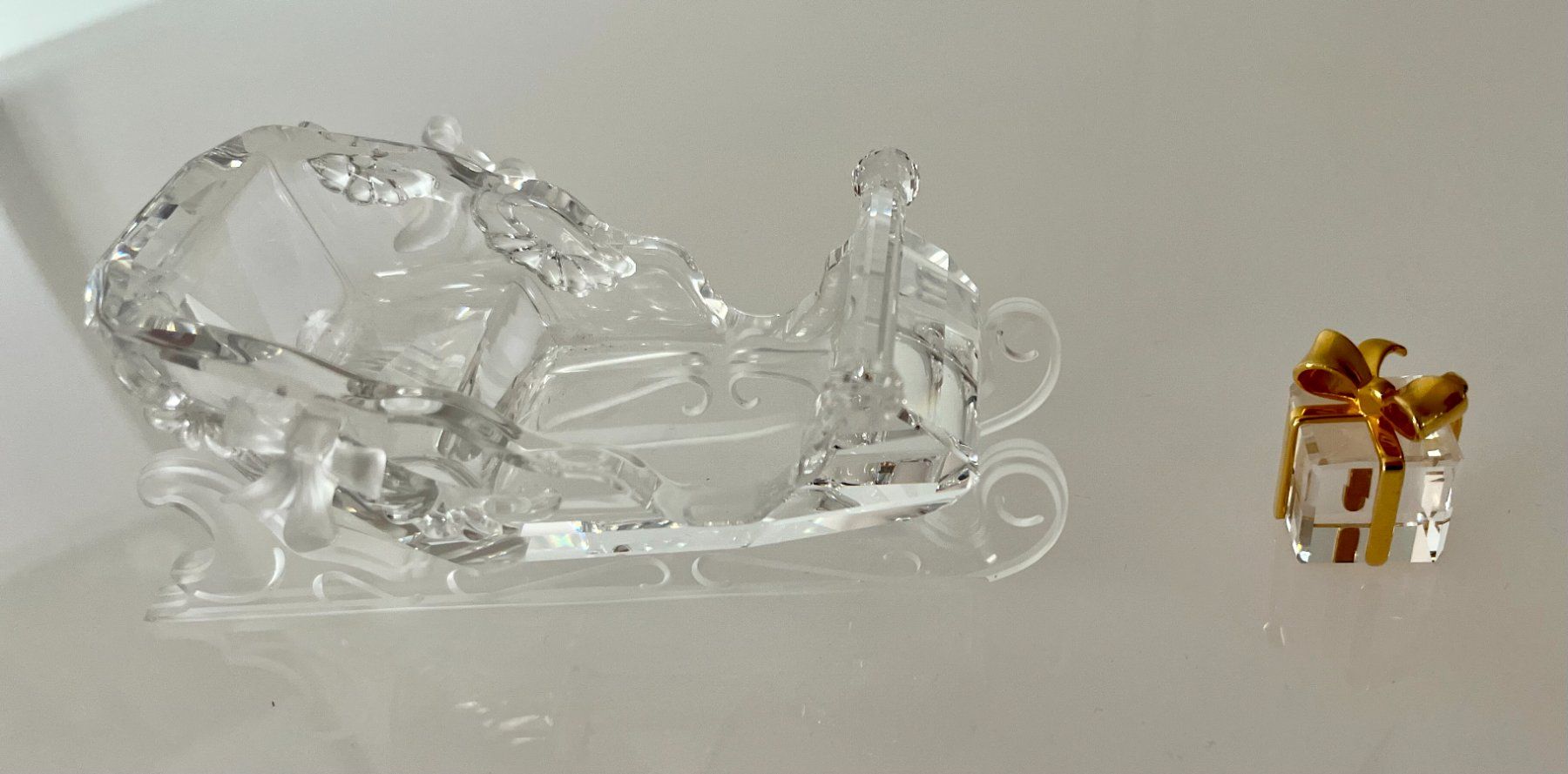 Swarovski Tutte le decorazioni: Swarovski vintage Weihnachtsmann mit Schlitten – Usato da ST. GALLENKAPPEL venduto da EliB 5