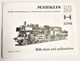 Märklin Betriebsanleitung 3098