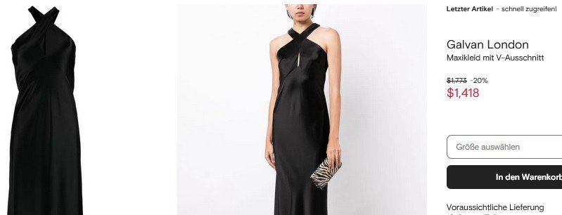 Vestiti: Galvan London Abendkleid / robe de soirée  36 – Usato da Collonges venduto da arashee 7