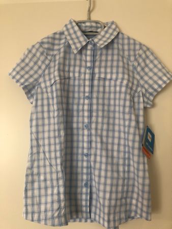 neue COLUMBIA bluse hellblau mit uv-schutz gr. S, NP74.90