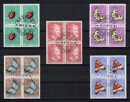 Pro Juventute 1952,  4er-Block Serie mit Zentrum-ʘ Basel