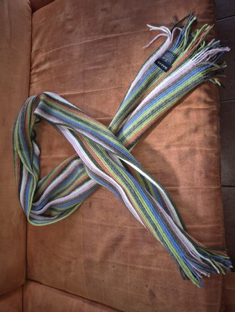 Sciarpa GANT a righe multicolore lana 