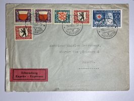Schweiz 1929 Pro Juventute, Basel, 15.IV.29, Briefumschlag 