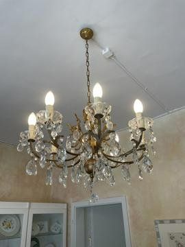 Lampadari & plafoniere: Kronleuchter / Lüster 8 flammig – Usato da Männedorf venduto da glasfusion 2