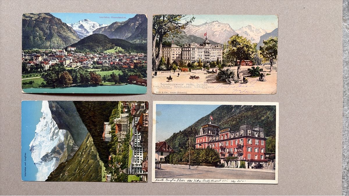 Cartes postales: 4 AK Interlaken – D'occasion à Au ZH par Samson84