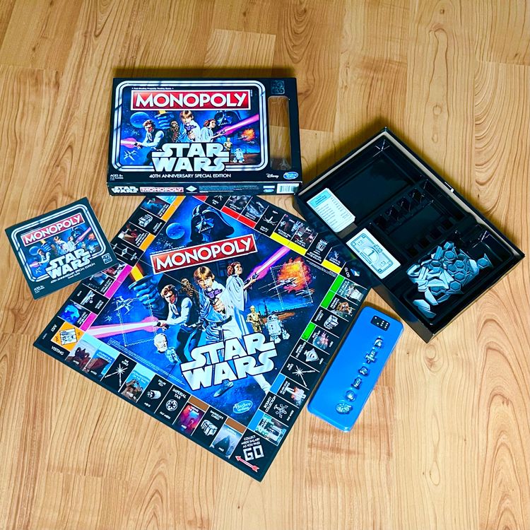 Monopoly Star Wars 40° Anniversario - Gioco Da Tavolo In Italiano Per Adulti E Bambini, Colleziona Navi E Scene Classiche - 2