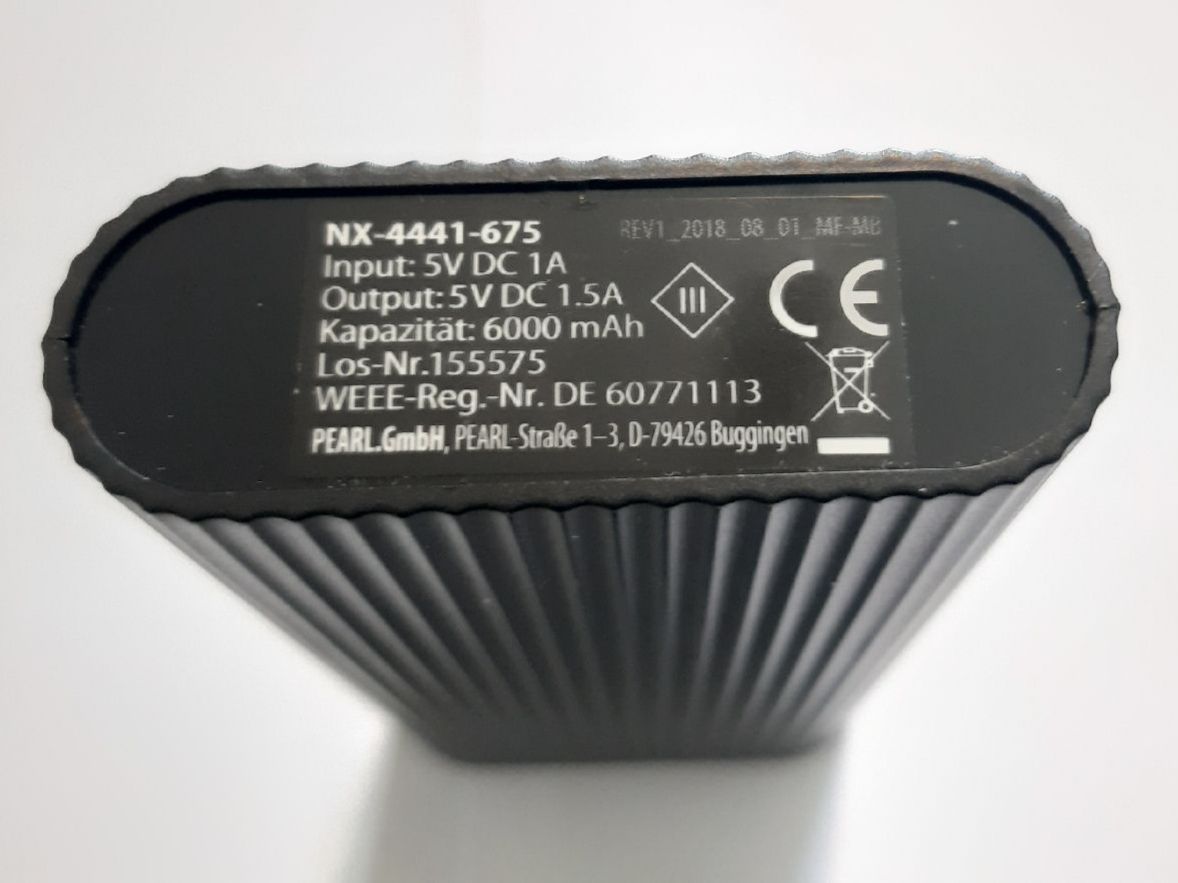 Batterie: Powerbank PB-60.fhd  (revolt) mit versteckter Kamera – Usato da Wila venduto da myquaso 3