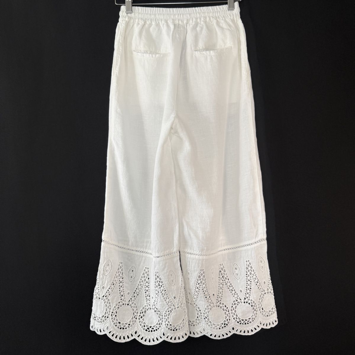Pantaloni: 120% LINO White Linen Pants – Nuovo (secondo la descrizione) da Emmen venduto da Avviivva_Com2023 3