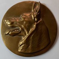 Plaque murale : tête de Berger Allemand