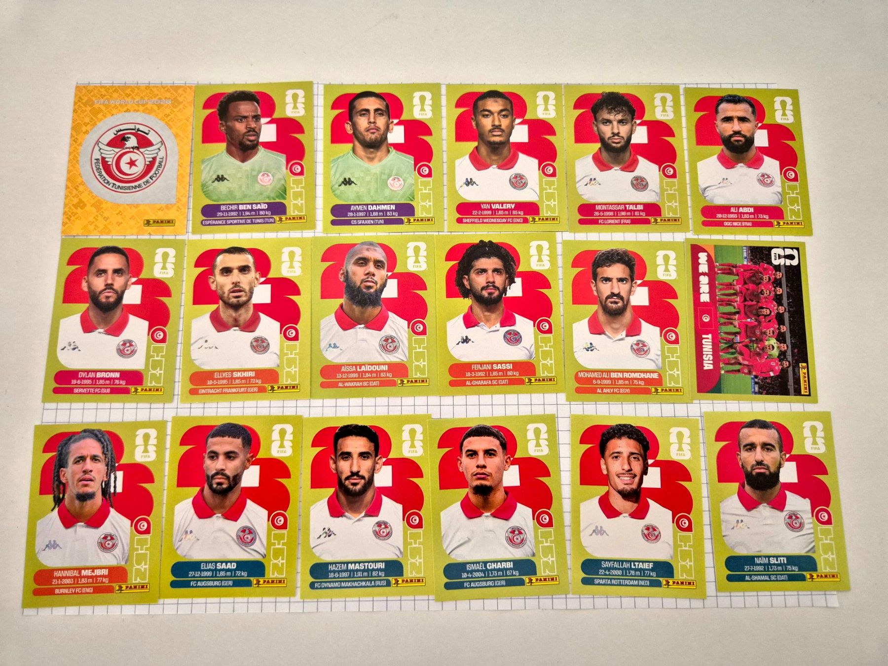 Panini Carte collezionabili: WM Panini Sticker 2026 Team Tunesien – Usato da Uster venduto da Ausmister12