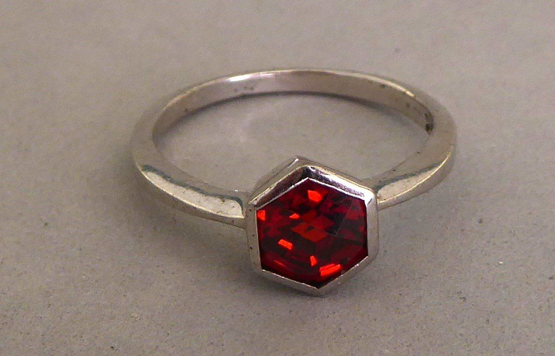 Anelli: Ring 925 Silber mit synthetischem Stein – Usato da Muri AG venduto da silvermouse007 2