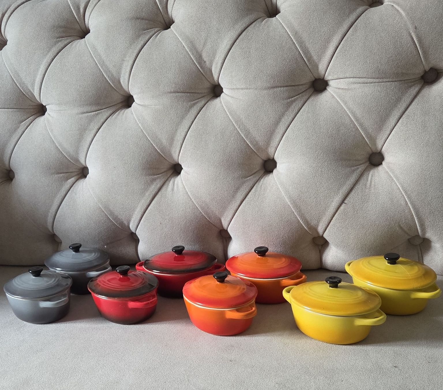 Teglie da forno: Mini Cocottes  - Set de 8 pièces - parfait état – Nuovo (secondo la descrizione) da Bern venduto da abs76