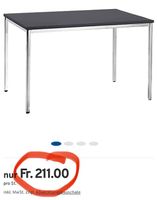 neuer Konferenztisch, 1200 x 800 mm, schwarz