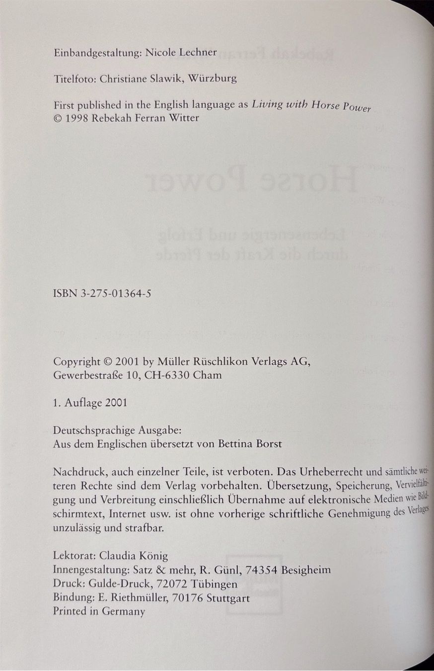 Libri: Horse Power – Nuovo (secondo la descrizione) da Sarnen venduto da Livres 2