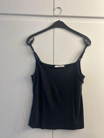Promod grey layered long-sleeve top with camisole - L