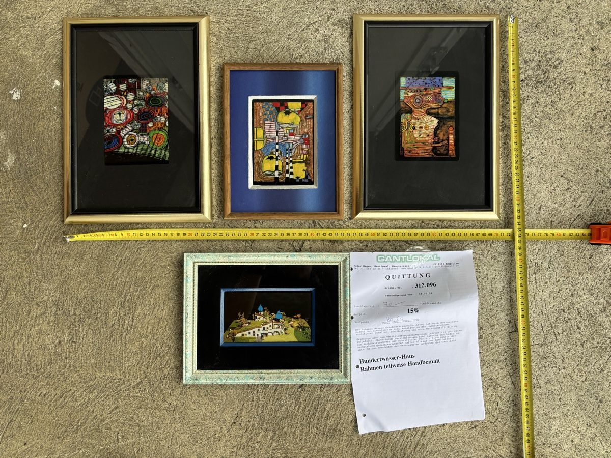 Foto & Immagini: Hundertwasser Bilder, 4 Stück – Usato da Frauenfeld venduto da Fubech