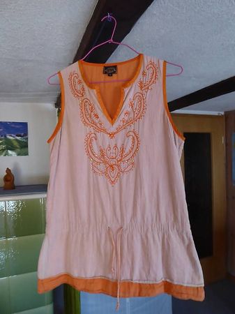Originelle Sommerbluse von cachet, 100% Baumwolle, Grösse M