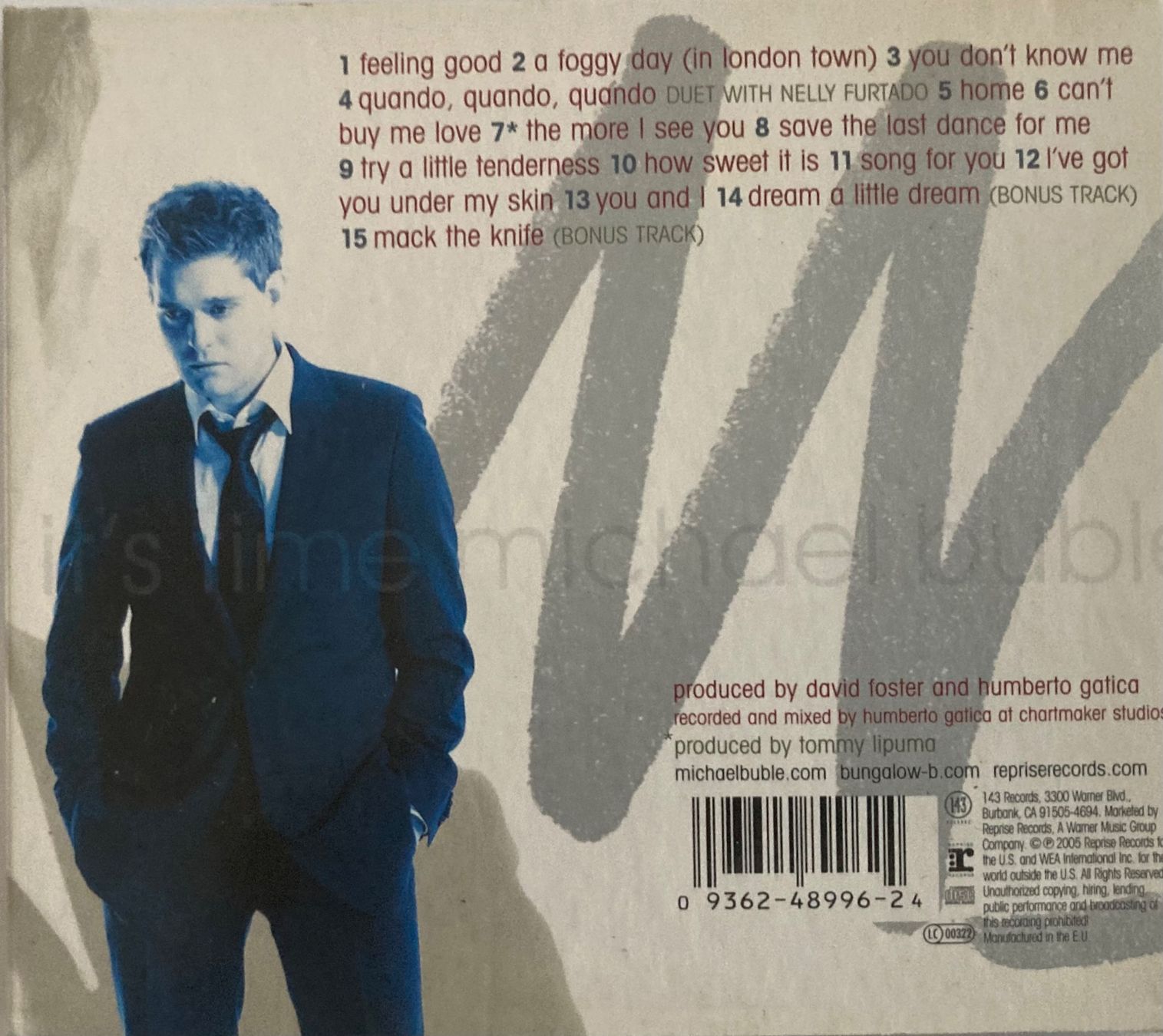 CDs: MICHAEL BUBLÉ - IT'S TIME – D'occasion à Poliez-Pittet par Newtown-Records 1