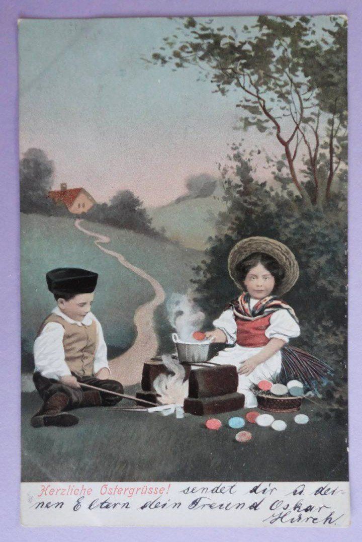 Cartes postales: Herzliche Ostergrüsse ! – Défectueux à Fétigny par Billy2miny